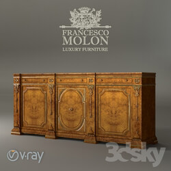 Sideboard Chest of drawer Francesco Molon C3D 16th century walnut carved sideboard 