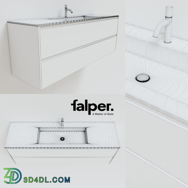 Sink Falper Flat pedestal Falper Viaveneto