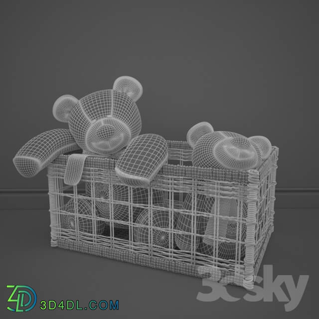 bears in a basket