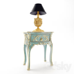 Sideboard Chest of drawer Bedside table with lamp Roberto Giovannini factory. 