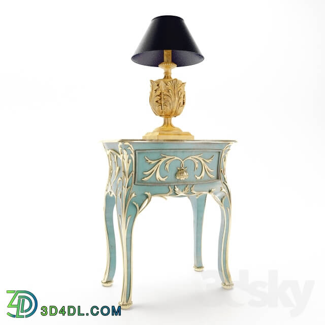 Sideboard Chest of drawer Bedside table with lamp Roberto Giovannini factory.