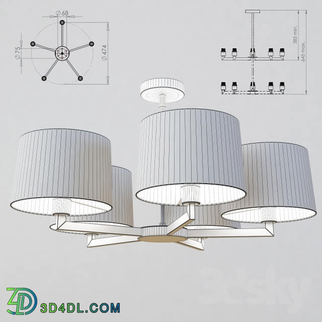 Astro Martina 5 Pendant light 3D Models