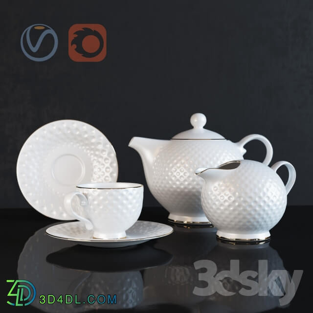 Tea Set quot Golf quot from the Royal Aurel