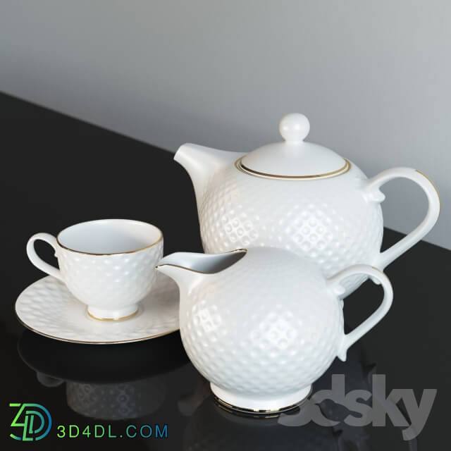 Tea Set quot Golf quot from the Royal Aurel