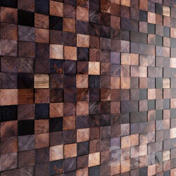 Art wall. Wooden mosaic. Wooden mosaic wall decor bru bars decorative wall Other decorative objects 3D Models 