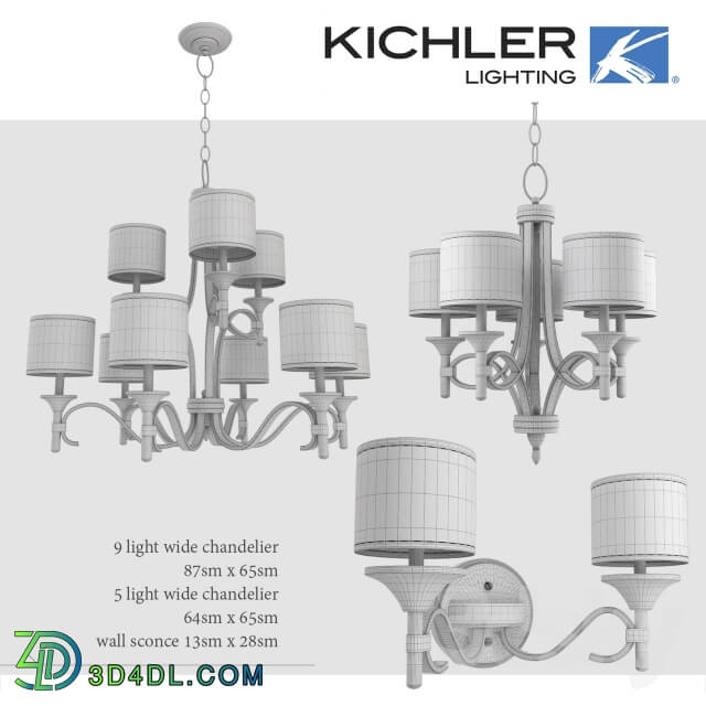 Lamps Kichler Lacey Collection Pendant light 3D Models