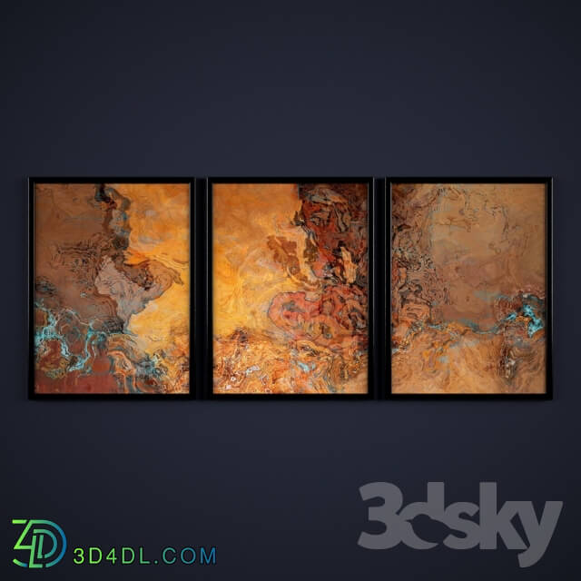 The collection of abstract paintings 6