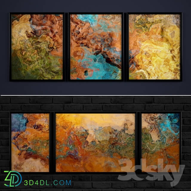 The collection of abstract paintings 6