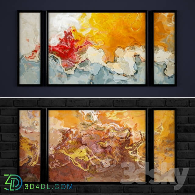 The collection of abstract paintings 6