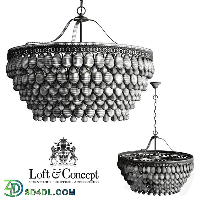 Chandelier Clarissa Glass Drop Petite Round Chandelier