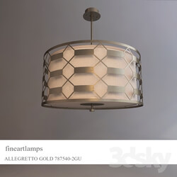 fine artlamps ALLEGRETTO GOLD Pendant light 3D Models 