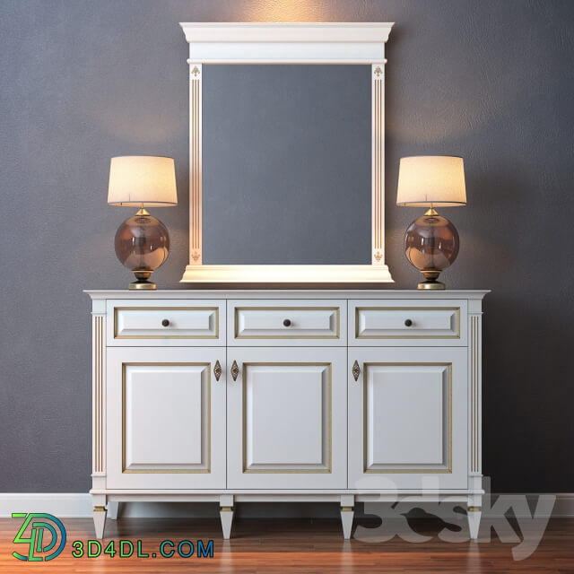 Sideboard Chest of drawer Cara Hardwood Console Medium