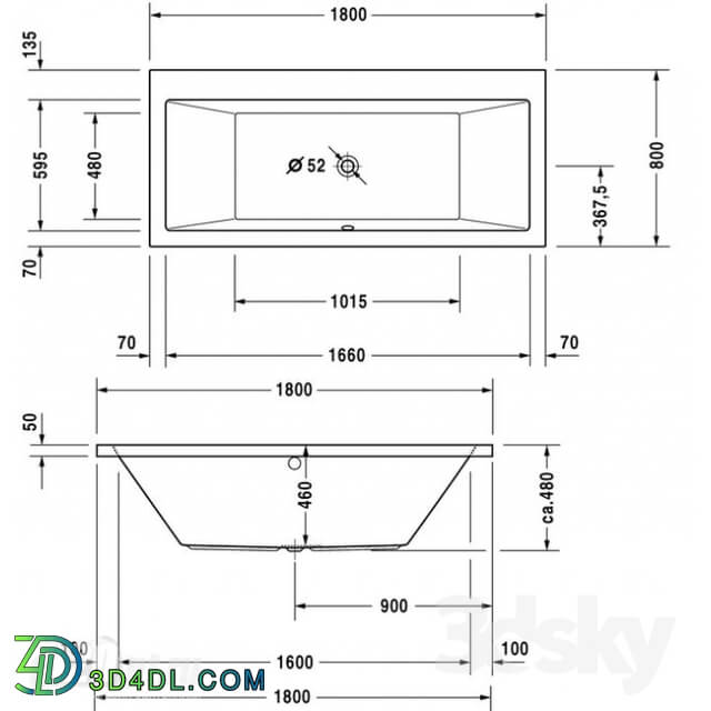 Bath Durovit Vero