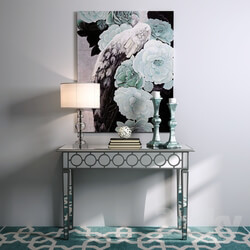 Sideboard Chest of drawer Mirror console with lamp 