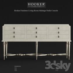 Sideboard Chest of drawer Hooker Furniture Living Room Melange Nadia Console 