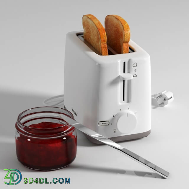 Toaster Philips HD2595 3D Models