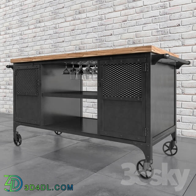 Sideboard Chest of drawer bar trolley