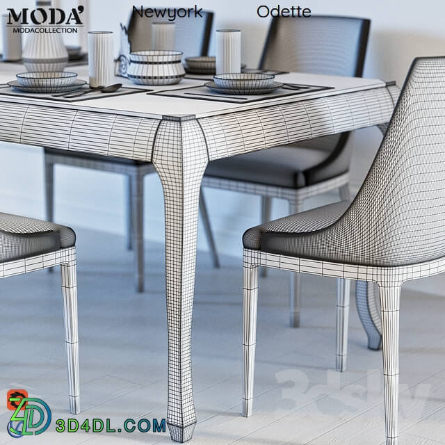 Table Chair Modacollection Newyork Odette