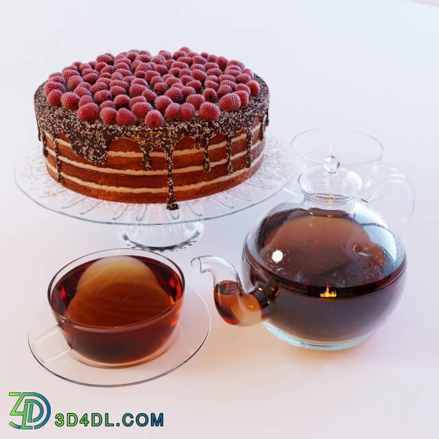 Chocolate cake tea