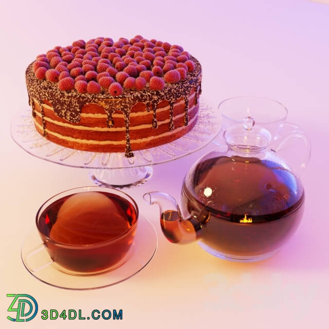 Chocolate cake tea
