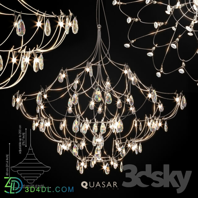 Quasar Crystal Galaxy Pendant light 3D Models