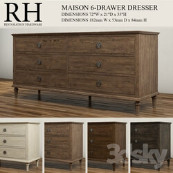 Sideboard Chest of drawer MAISON 6 DRAWER DRESSER 