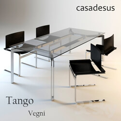 Table Chair Tango table and chairs Vegni factory Casadesus 