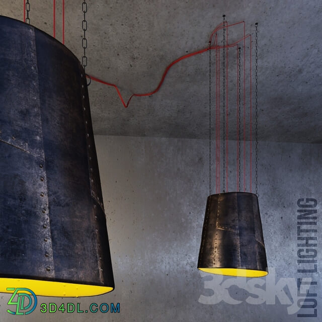 Luminaire FORGED Pendant light 3D Models