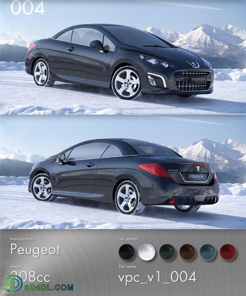 Viz People 3D Cars v1 Peugeot 308 04
