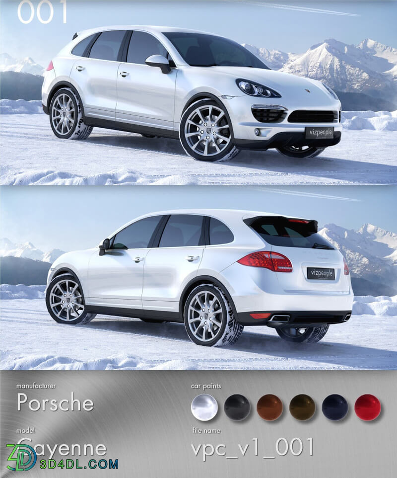 Viz People 3D Cars v1 Porsche Cayenne 01