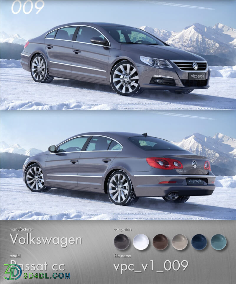 Viz People 3D Cars v1 Volkswagen Passat 09