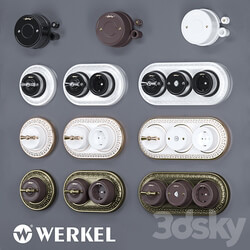 Miscellaneous Metal frames ceramic sockets and switches Werkel Retro 