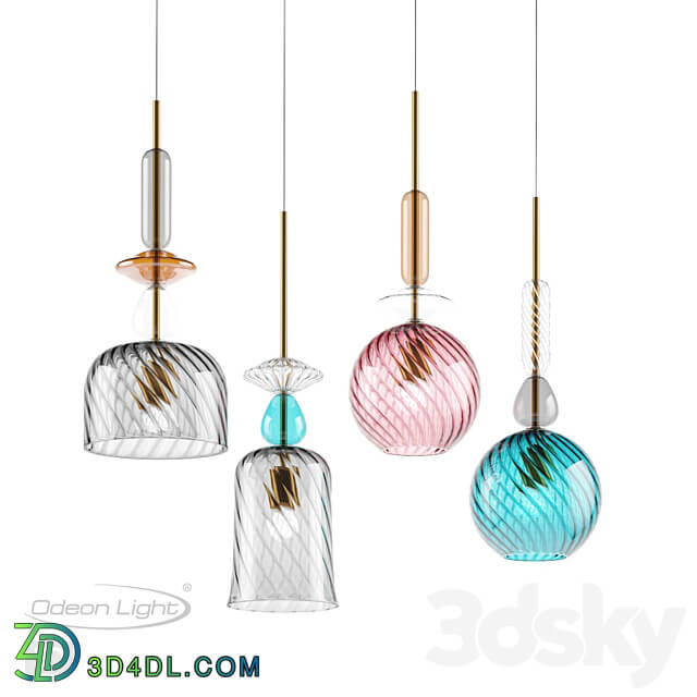 Pendant light ODEON LIGHT 4862 1 4646 1 4647 1 4648 1 BELLA