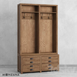 Wardrobe _ Display cabinets - OM Wardrobe-hanger Printmaker 2 sections Moonzana 
