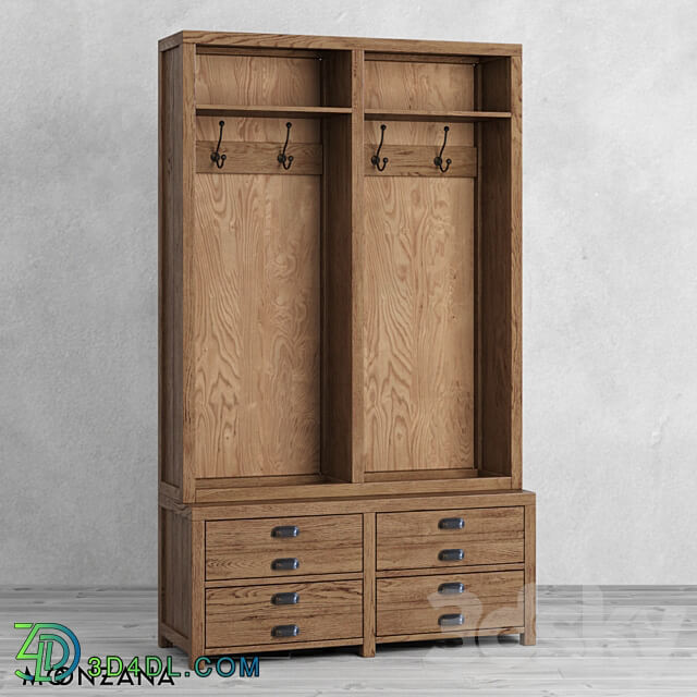 Wardrobe _ Display cabinets - OM Wardrobe-hanger Printmaker 2 sections Moonzana