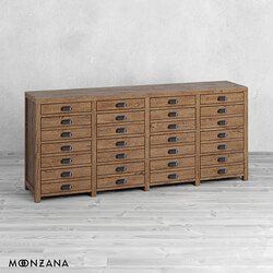 Sideboard Chest of drawer OM Chest of drawers Printmaker 4 sections Moonzana 