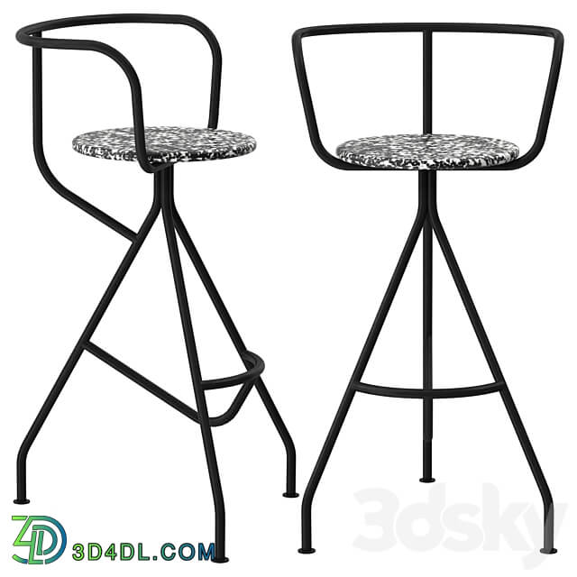 OM Stool with armrests Kohti