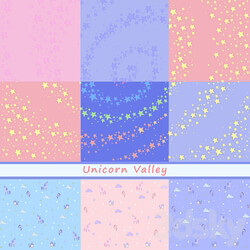 Unicorn Valley designer wallpaper pack 3 