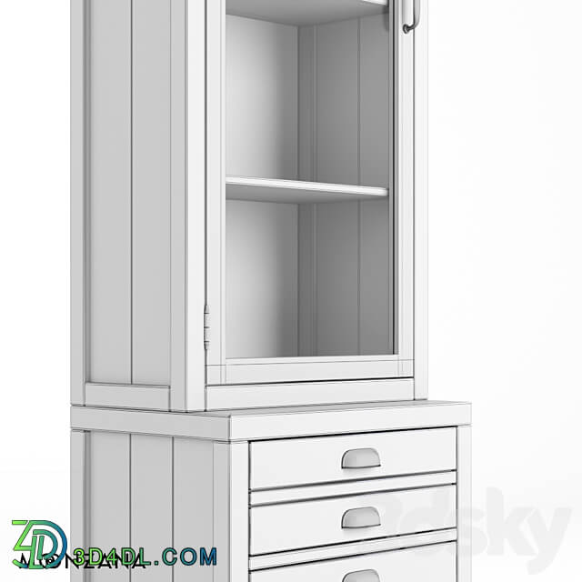 Wardrobe Display cabinets OM Sideboard Printmaker 1 section Moonzana