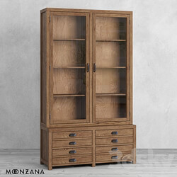 Wardrobe Display cabinets OM Sideboard Printmaker 2 sections Moonzana 