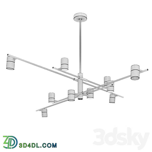 Pendant light OM Chandelier Lussole Loft Gilbert LSP 8377