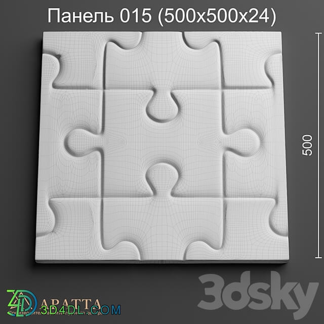 Aratta Panel 015 500x500x24 