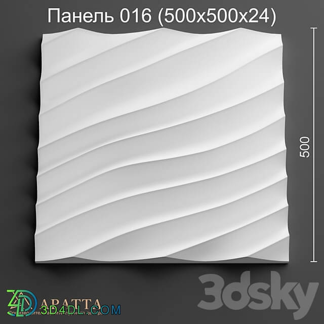 Aratta Panel 016 500x500x24 