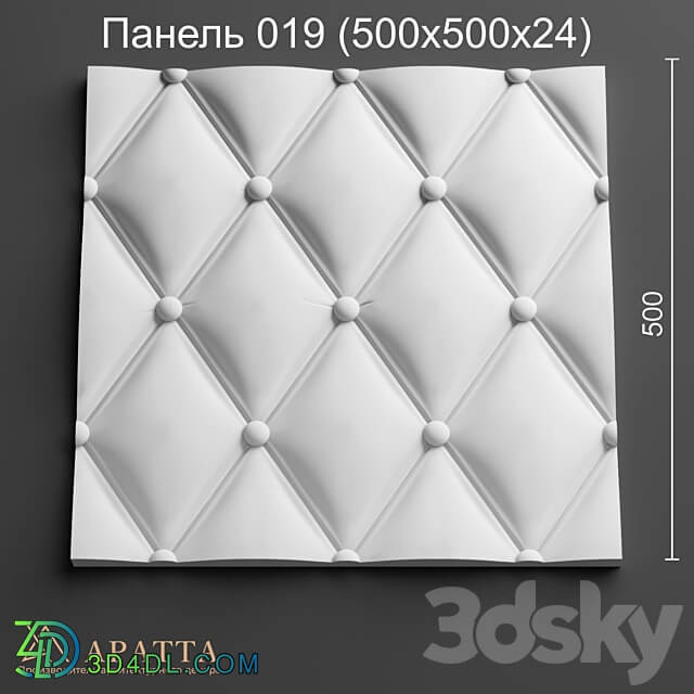 Aratta Panel 019 500x500x24 