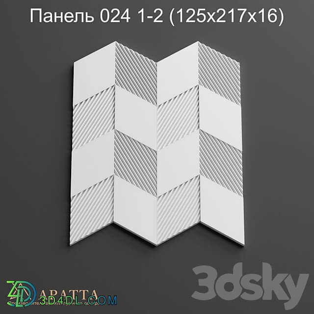 Aratta Panel 024 1 2 125x217x16 