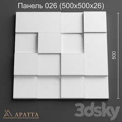 Aratta Panel 026 500x500x26  
