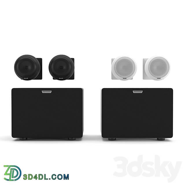 Audio tech - EvoSound Sphere speaker system with wall mounts