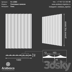 3D panel - Gypsum panel GL 1363 OM 