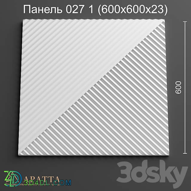 Aratta Panel 027 1 600x600x23 