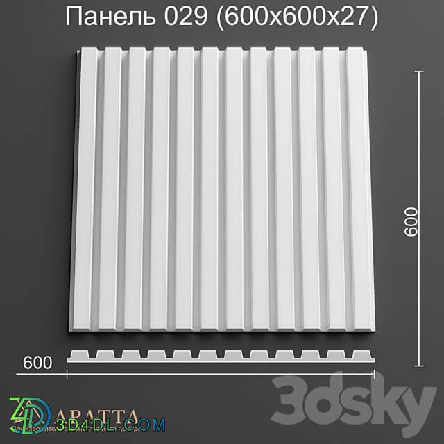 Aratta Panel 029 600x600x27 